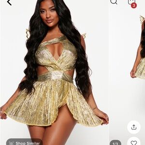 FASHIONOVA golden angel goddess costume